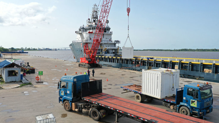 Food and beverages for offshore drilling rigs from now on entirely from Suriname